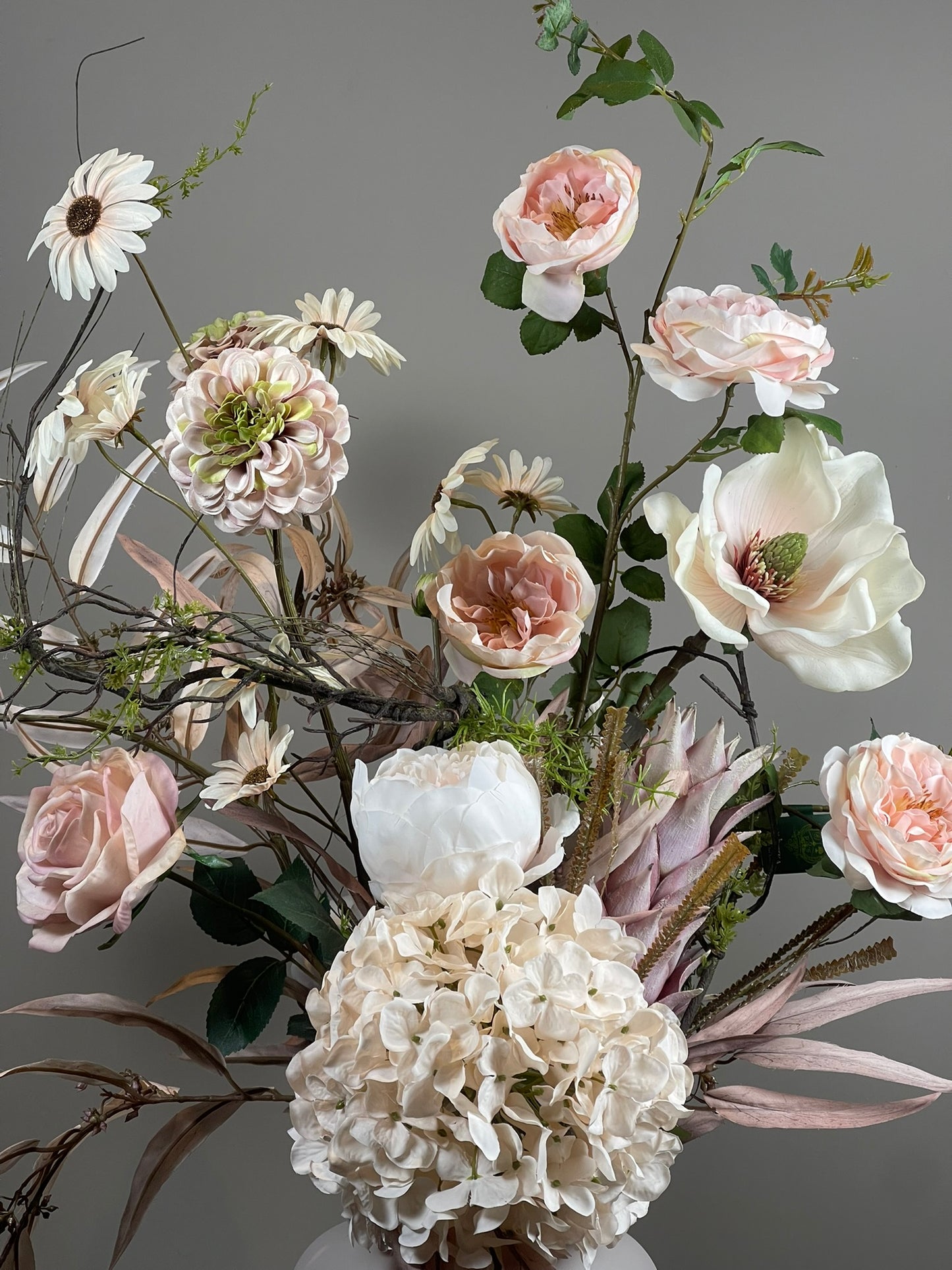 Zijdeboeket - Blushing Rose