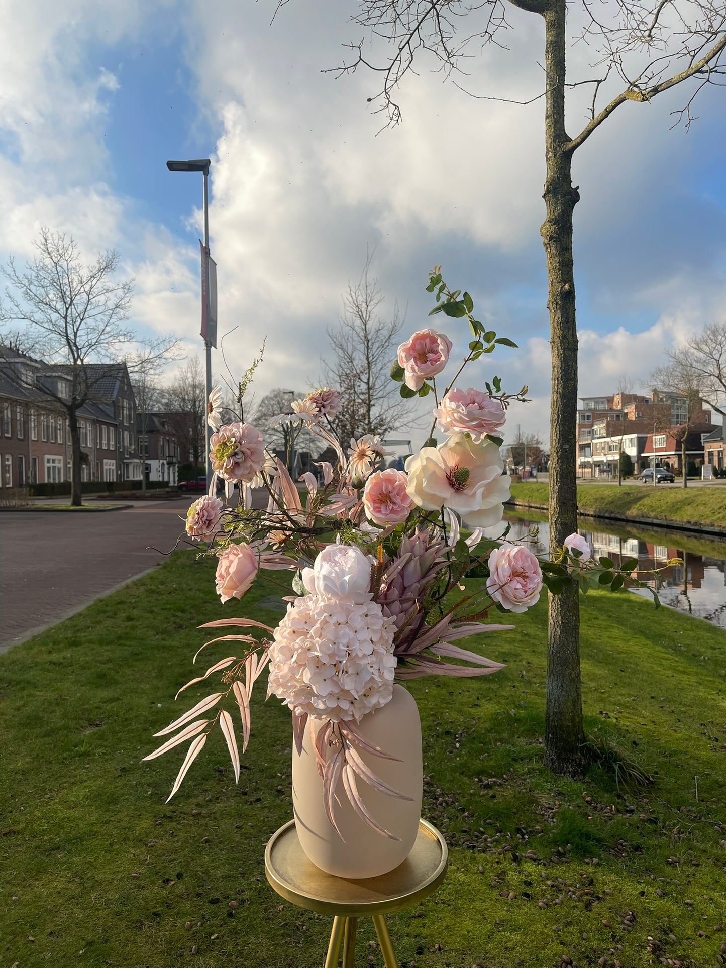 Zijdeboeket - Blushing Rose